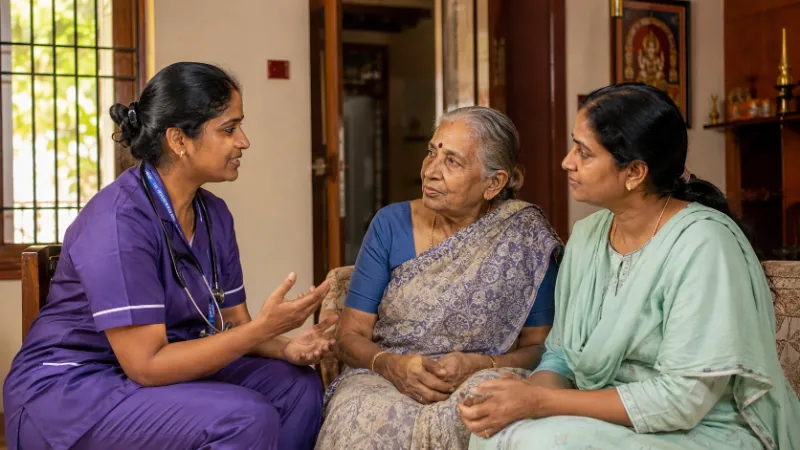 Professional home nursing support